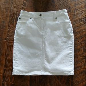 White Jean skirt